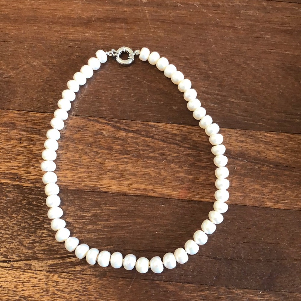 Vintage Natural Freshwater Pearl Necklace Baroque Style Bridal Layered Gift
